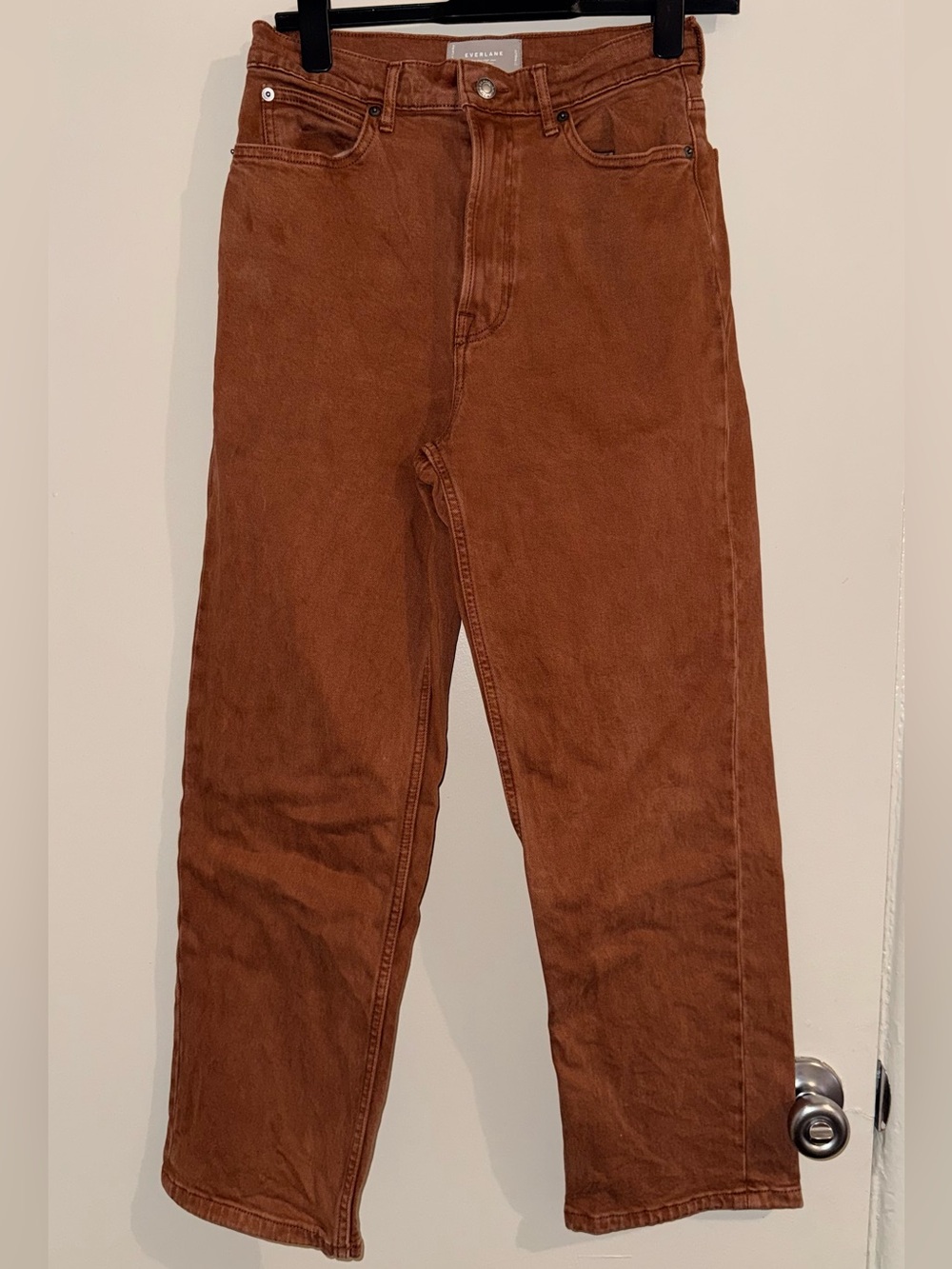 Everlane Corduroy Pants in Rust Brown
